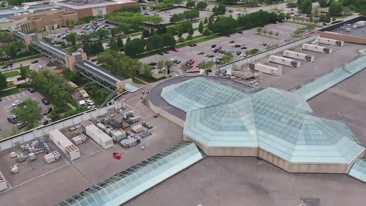 FOX 2 Drone view of Somerset roof after 3-alarm fire